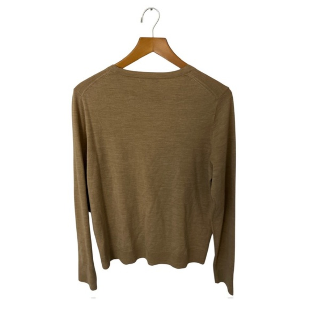 J.Crew Womens Crewneck Lightweight Knit Sweater Camel Tan Brown Long Sleeve - Picture 3 of 6